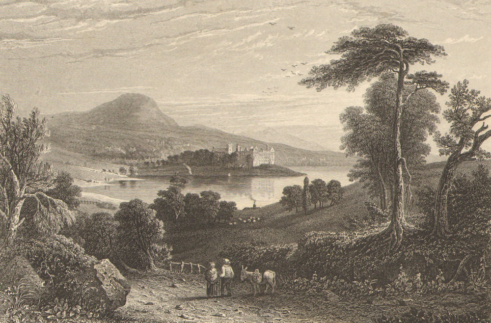 SCOTLAND. Linlithgow Palace 1885 old antique vintage print picture